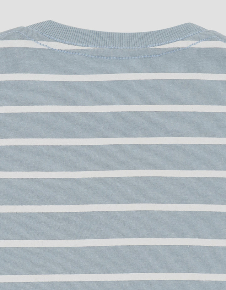 Little M Stripe With Icecream Chenille Kaos Bayi