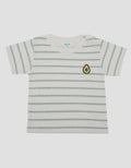 Little M Stripe With Avocado Print Kaos Bayi