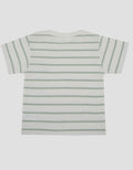 Little M Stripe With Avocado Print Kaos Bayi