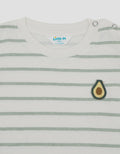 Little M Stripe With Avocado Print Kaos Bayi