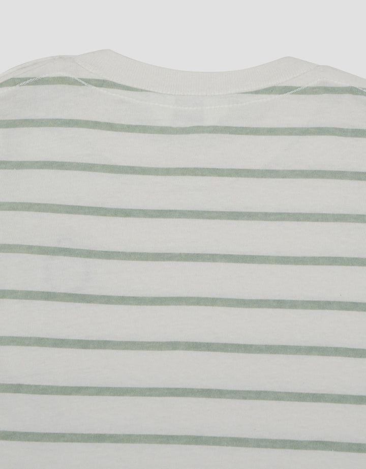 Little M Stripe With Avocado Print Kaos Bayi