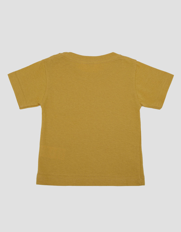 Little M With Pocket Pineapple Print Kaos Bayi