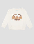 Little M Non Hoodie Chenille 3 Bears Sweater Bayi