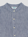 Little M Woven Rami Salur Pakaian Setelan Bayi