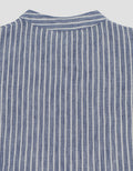 Little M Woven Rami Salur Pakaian Setelan Bayi