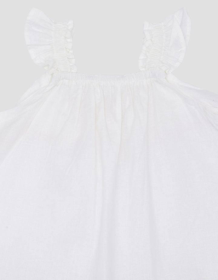 Little M Woven Rami Embro Flowers Pakaian Setelan Bayi