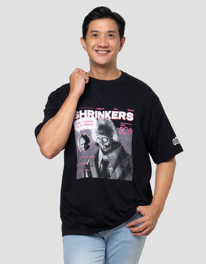 Aos Theme Rockstar Warner Bros Bettle Juice Kaos Oversize Pria