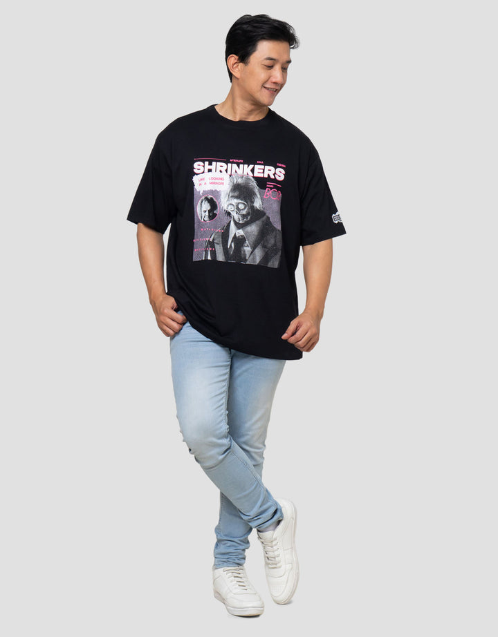 Aos Theme Rockstar Warner Bros Bettle Juice Kaos Oversize Pria