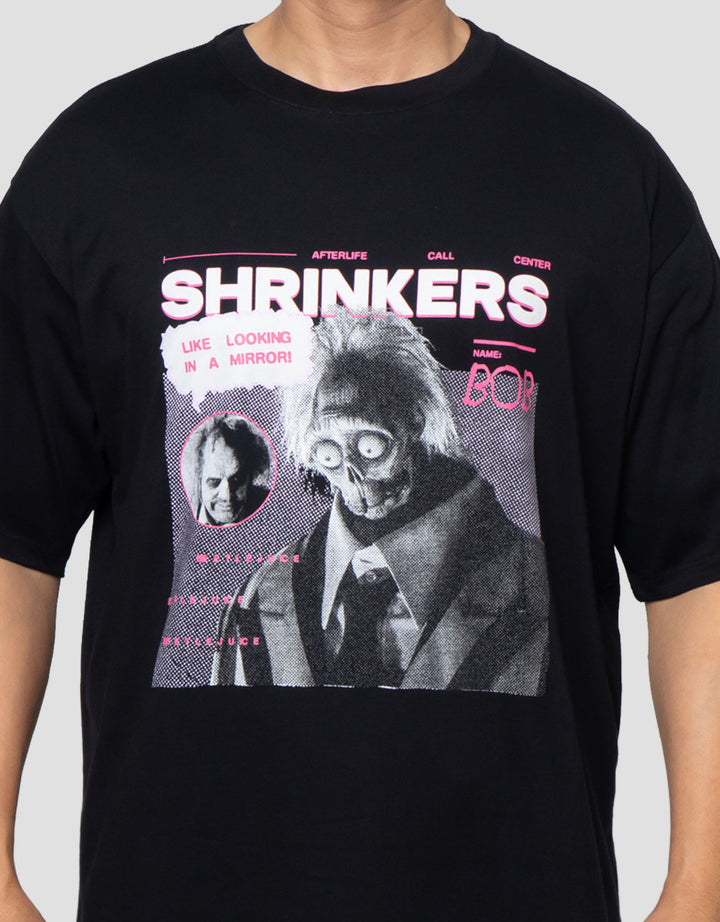 Aos Theme Rockstar Warner Bros Bettle Juice Kaos Oversize Pria