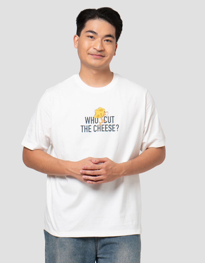 Aos Theme Rockstar Warner Bros Tom And Jerry Cheese Kaos Pria