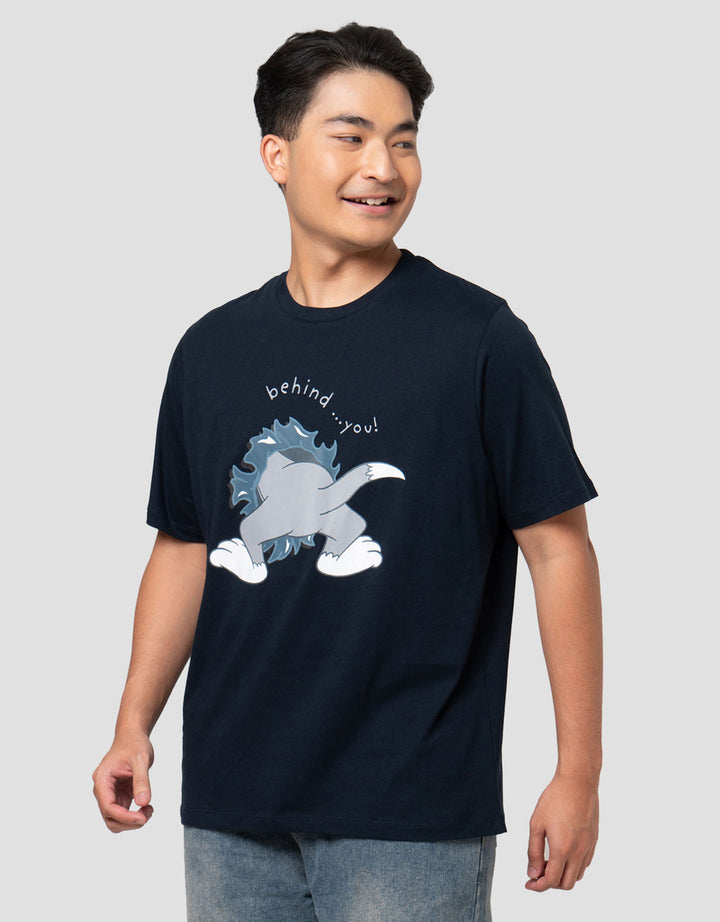 Aos Theme Rockstar Warner Bros Tom And Jerry Behind You Kaos Pria