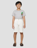 Little M Salur Text Celana Pendek Anak Laki-laki