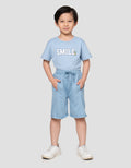 Little M Terry Ktg Cur Sewn Celana Pendek Anak Laki-laki