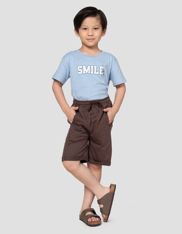 Little M Terry Ktg Cur Sewn Celana Pendek Anak Laki-laki