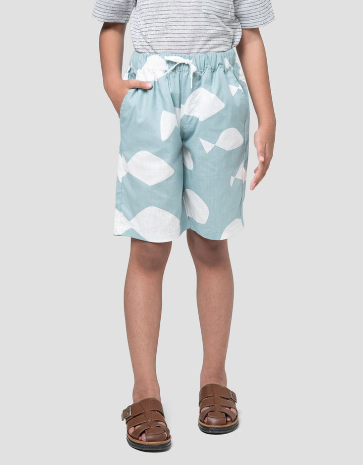 Little M Print Fish Celana Pendek Anak Laki-laki