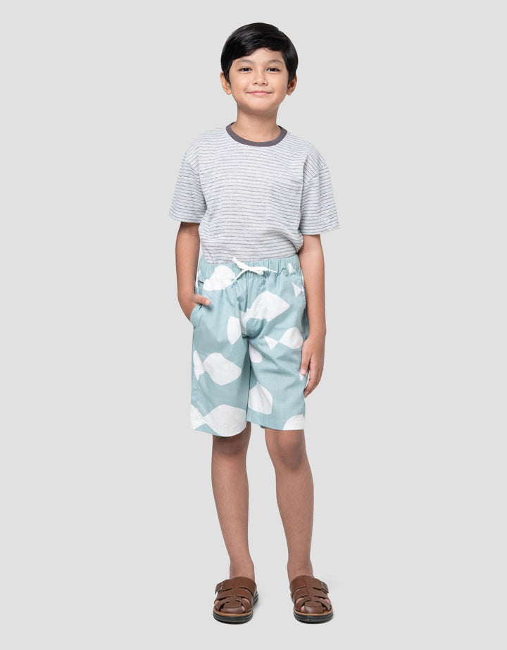 Little M Print Fish Celana Pendek Anak Laki-laki