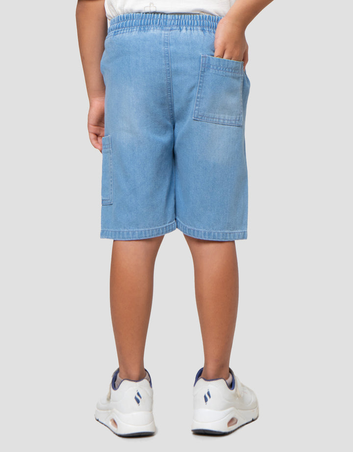 Little M Ktg 1 Samping Celana Pendek Denim Anak Laki-laki