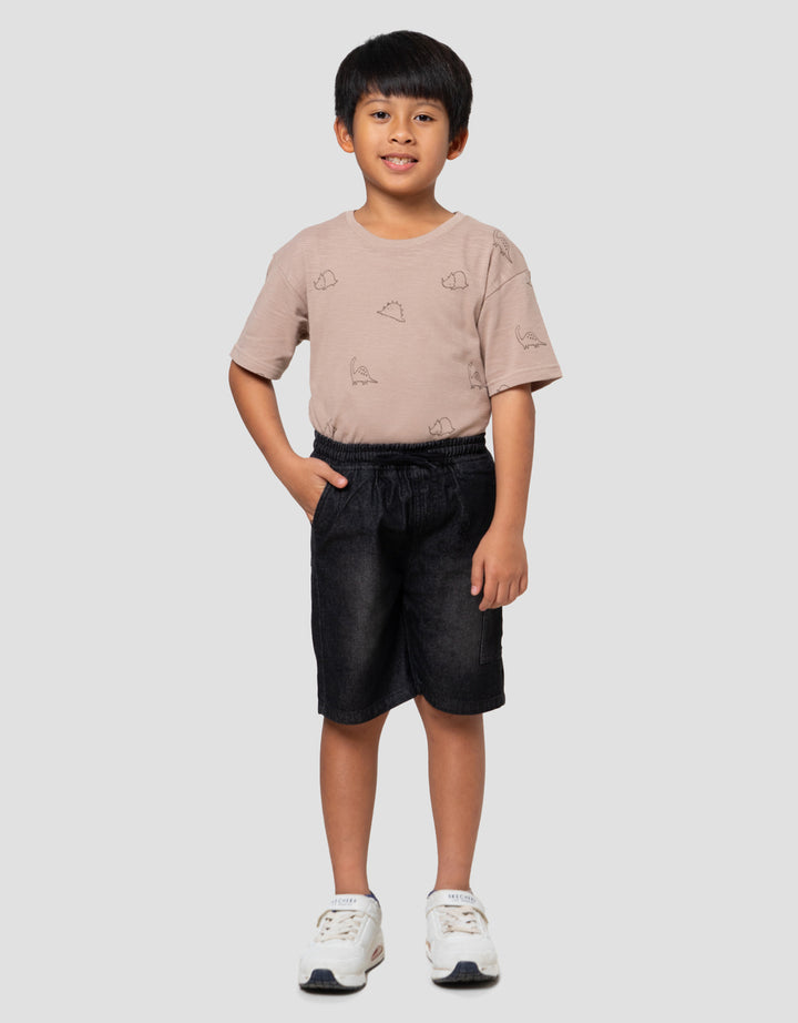 Little M Ktg 1 Samping Celana Pendek Denim Anak Laki-laki