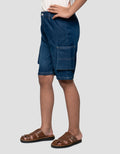 Little M Kantong Cargo Celana Denim Anak Laki-laki