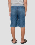 Little M Roarr Celana Pendek Denim Anak Laki-laki