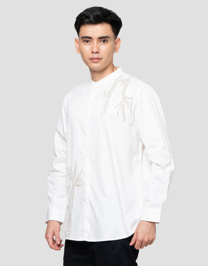 Suko Print Motif Kemeja Lengan Panjang Pria