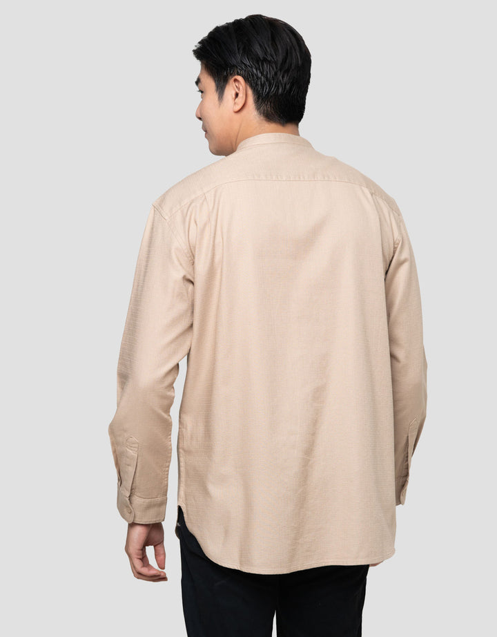 Suko Kerah Tegak Embroidery Kemeja Koko Pria