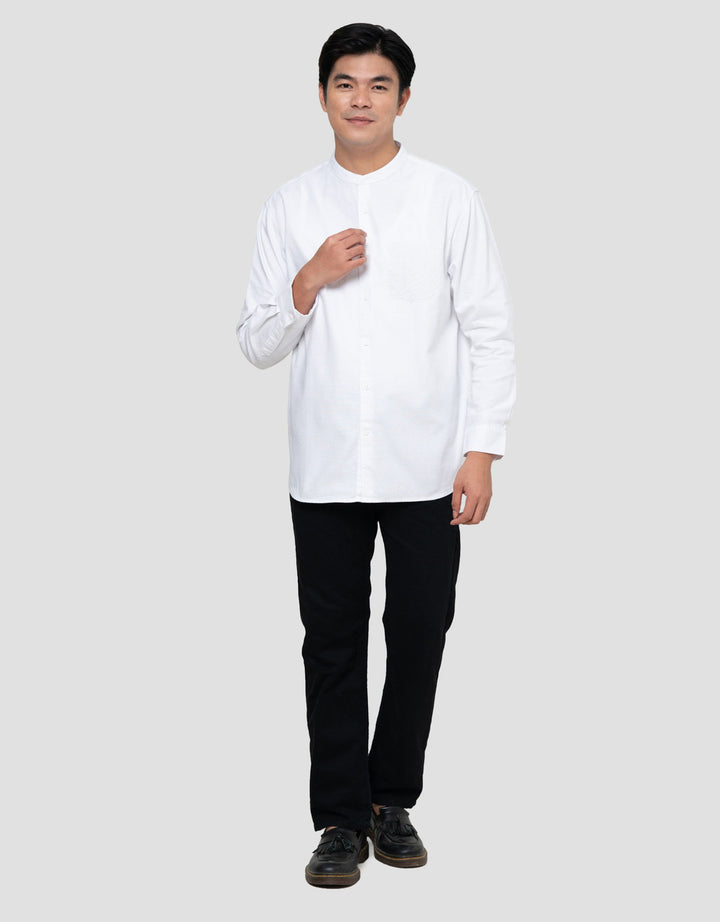 Suko Kerah Tegak Embroidery Kemeja Koko Pria