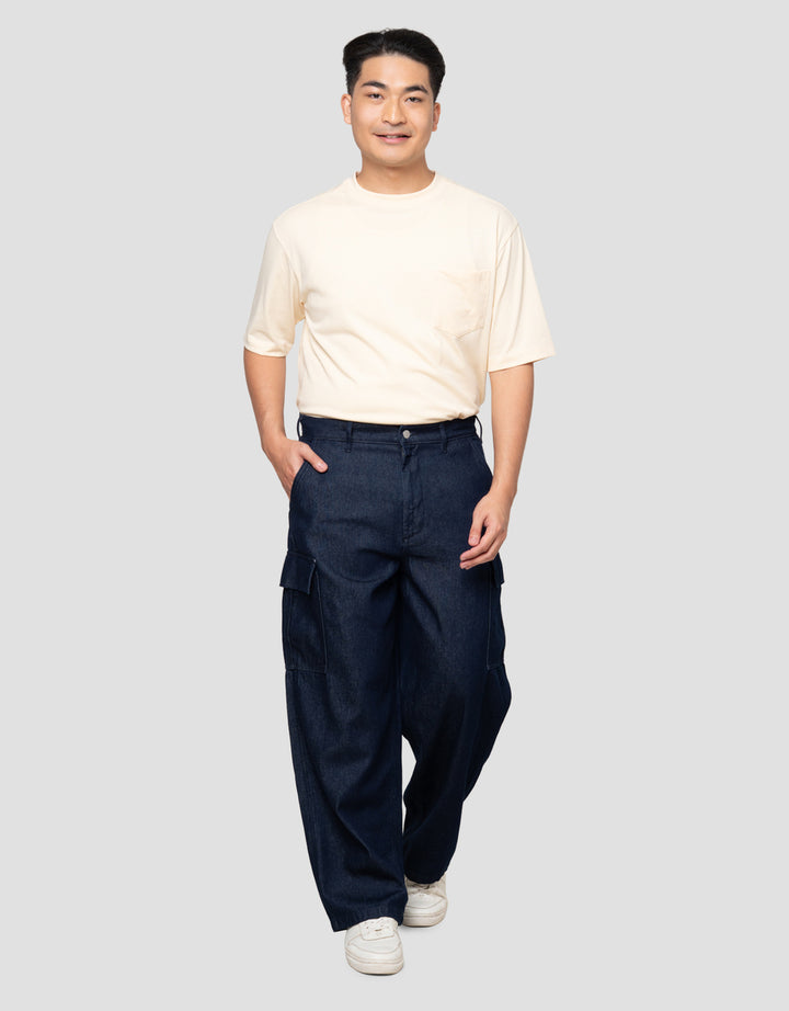 Suko Celana Kargo Denim Pria