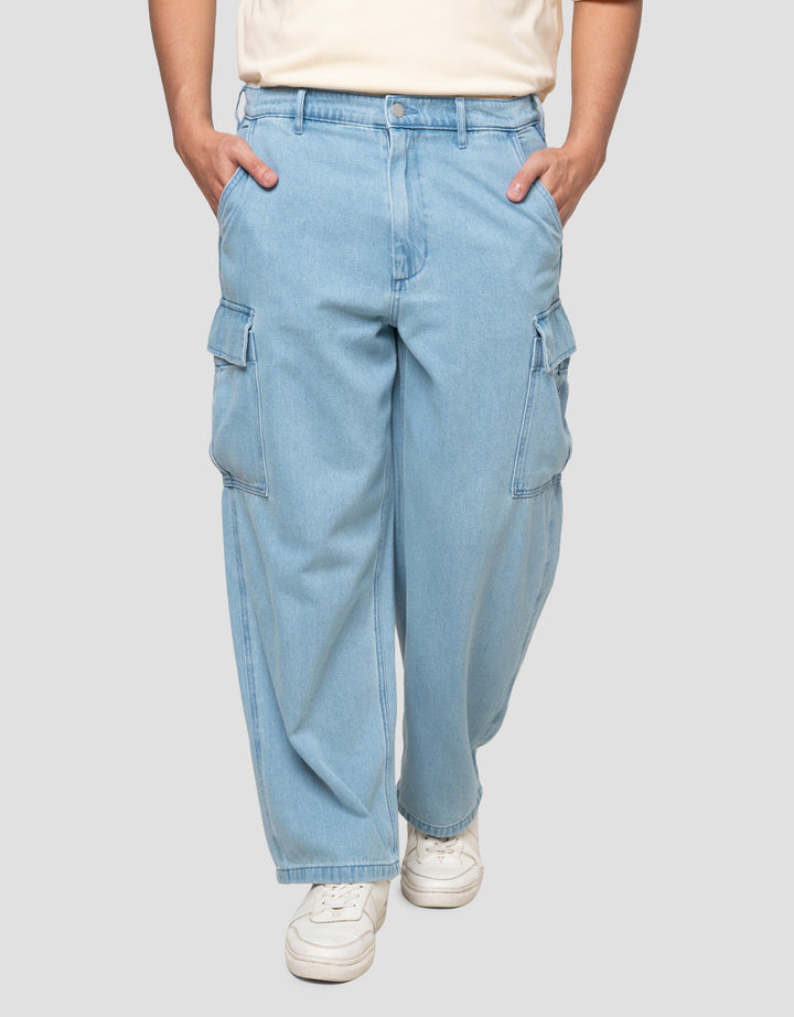 Suko Celana Kargo Denim Pria