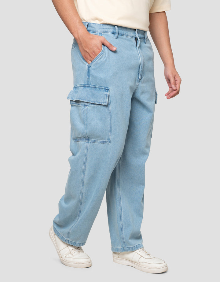 Suko Celana Kargo Denim Pria