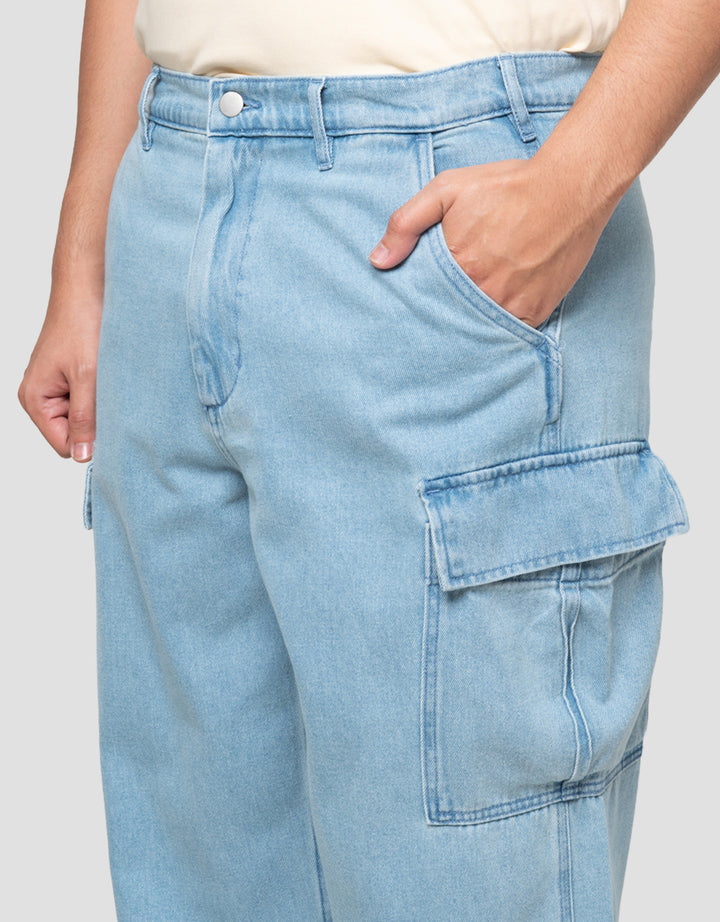 Suko Celana Kargo Denim Pria