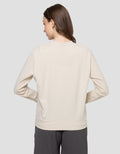 Suko Fleece Kerah Bulat Lengan Panjang Kaos Wanita