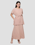 Connexion Pleated Airflow Dress With Inner Maxi Dress Wanita