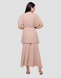 Connexion Pleated Airflow Dress With Inner Maxi Dress Wanita