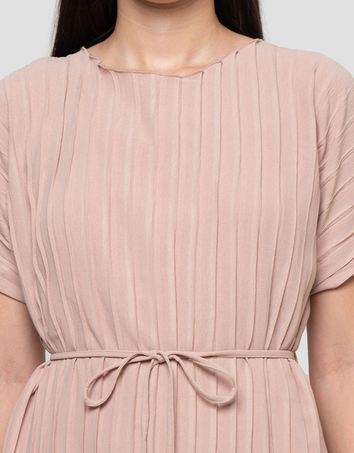 Connexion Pleated Airflow Dress With Inner Maxi Dress Wanita