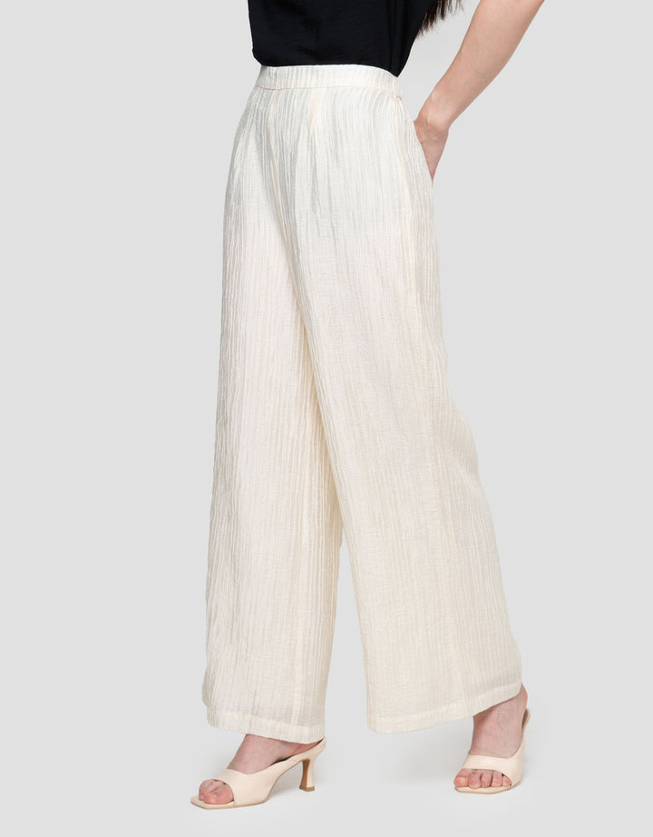 Connexion Crinkle Straight Celana Panjang Wanita