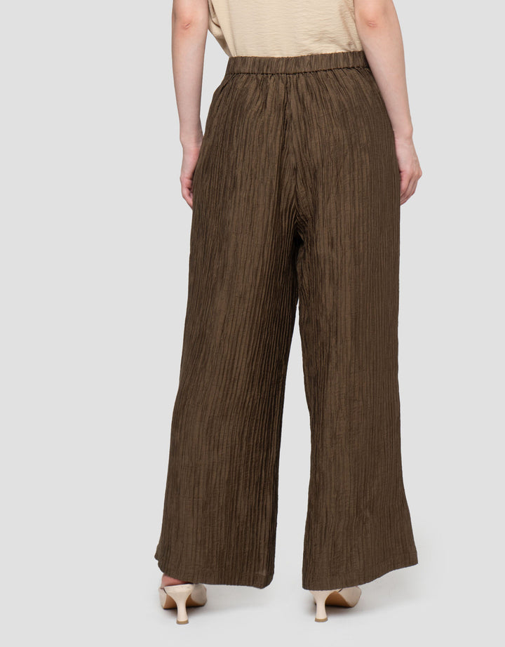 Connexion Crinkle Straight Celana Panjang Wanita