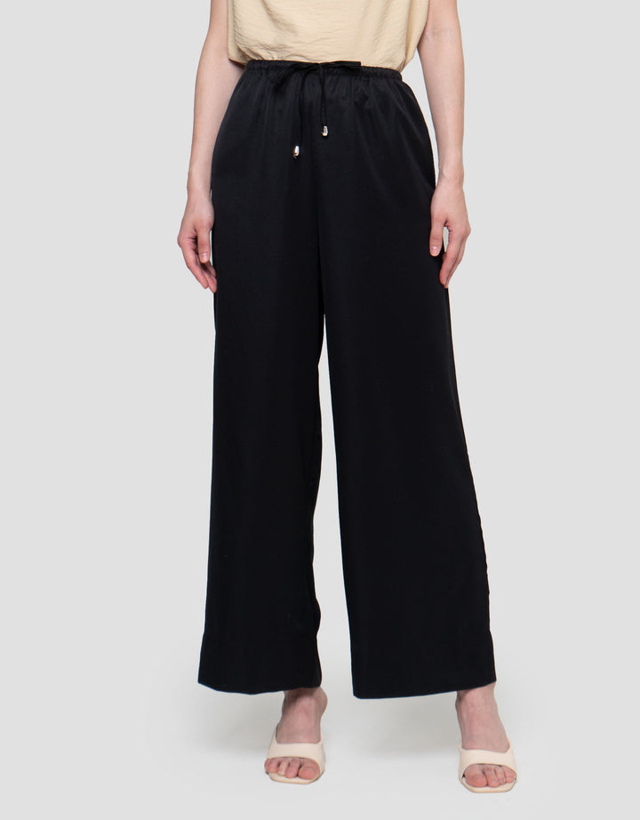 Connexion Sateen Twill Straight Trouser With Stopper Celana Wanita