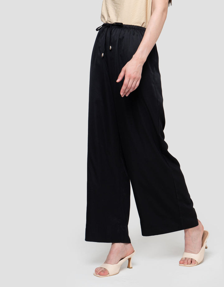 Connexion Sateen Twill Straight Trouser With Stopper Celana Wanita