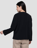 Connexion V Neck Flap Drytech Blouse Lengan Panjang Wanita