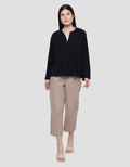Connexion V Neck Flap Drytech Blouse Lengan Panjang Wanita