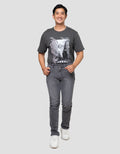 Nevada Basic Slim Fit Crinkle Celana Denim Pria