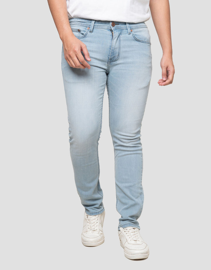 Nevada Basic Slim Fit Crinkle Celana Denim Pria