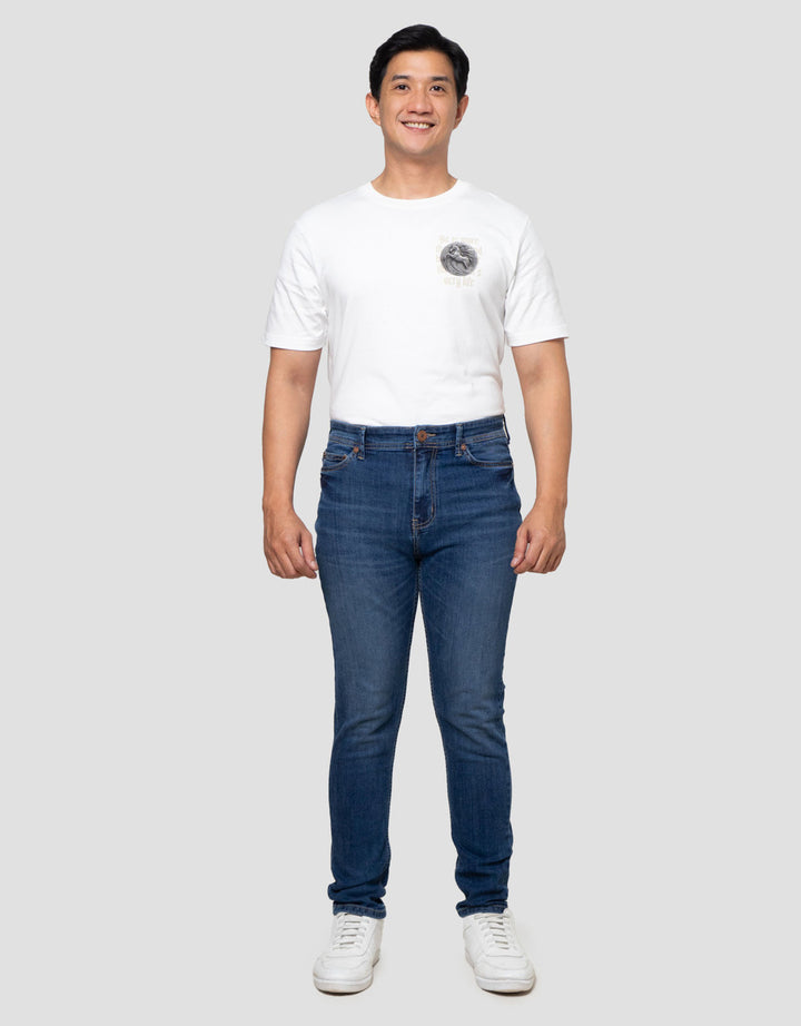 Nevada Tapered Fit Spray Tag Celana Denim Pria