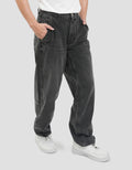Nevada Barrel Fit Washed Celana Denim Pria