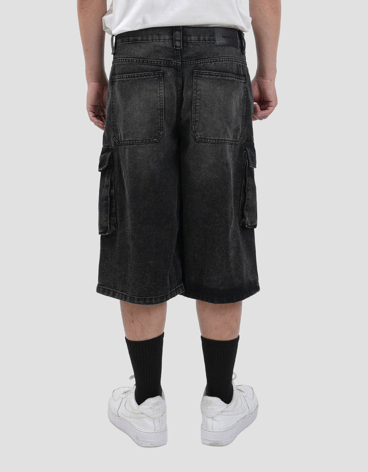 Nevada Skater Cargo Celana Pendek Denim Pria