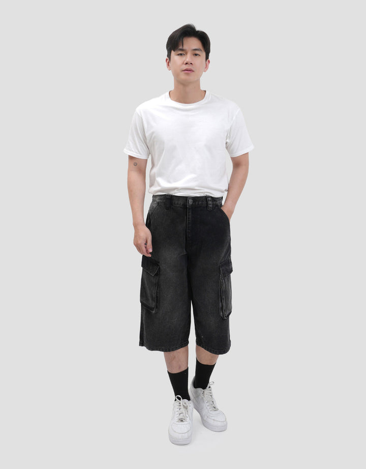 Nevada Skater Cargo Celana Pendek Denim Pria
