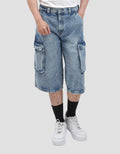 Nevada Skater Cargo Celana Pendek Denim Pria