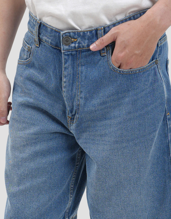 Nevada Baggy Bsc Celana Pendek Denim Pria