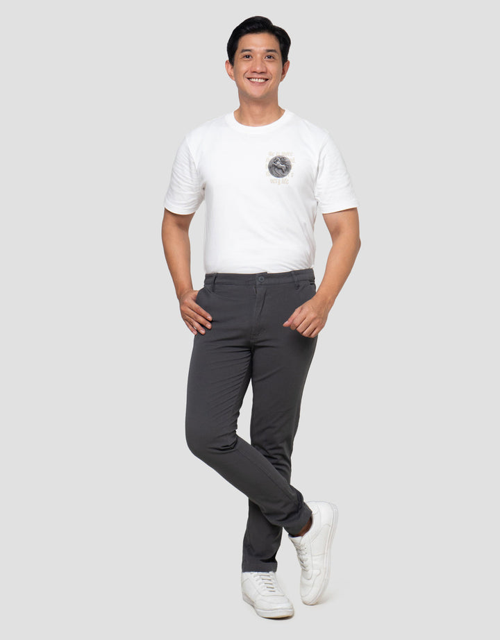Nevada Woven Slim Fit 4Way Stretch Celana Chinnos Pria